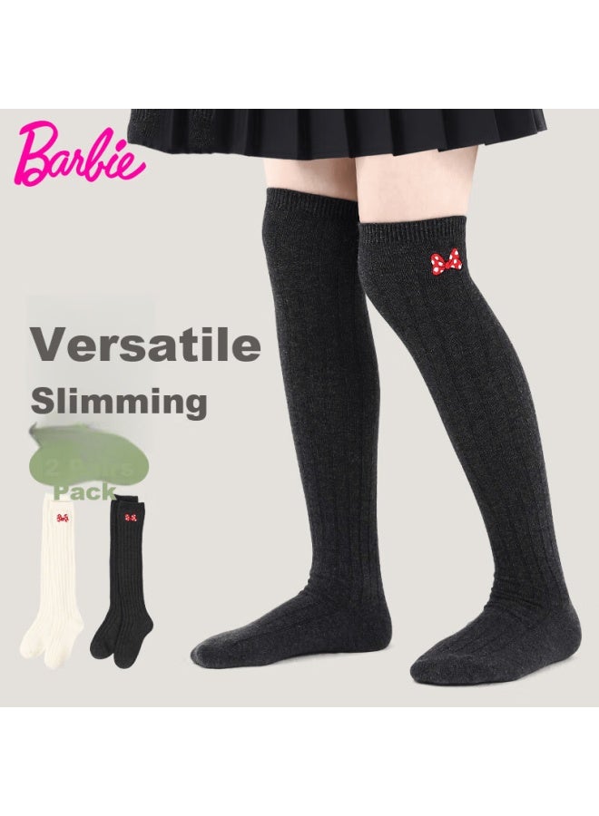 Barbie Children's Mid-calf Over-the-knee Girls' Long Socks Spring And Autumn High Tube Socks Student Versatile Winter Long Socks