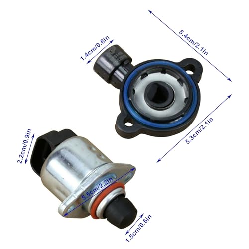FZJDSD Idle Air Control Valve IACV and Throttle Position Sensor TPS Compatible with GMC Sierra Yukon Chevy Silverado Tahoe Cadillac Escalade 1994-1997 Replace AC234 TH149 - Image 3