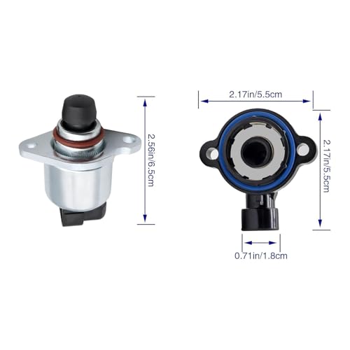 FZJDSD Idle Air Control Valve IACV and Throttle Position Sensor TPS Compatible with GMC Sierra Yukon Chevy Silverado Tahoe Cadillac Escalade 1994-1997 Replace AC234 TH149 - Image 2