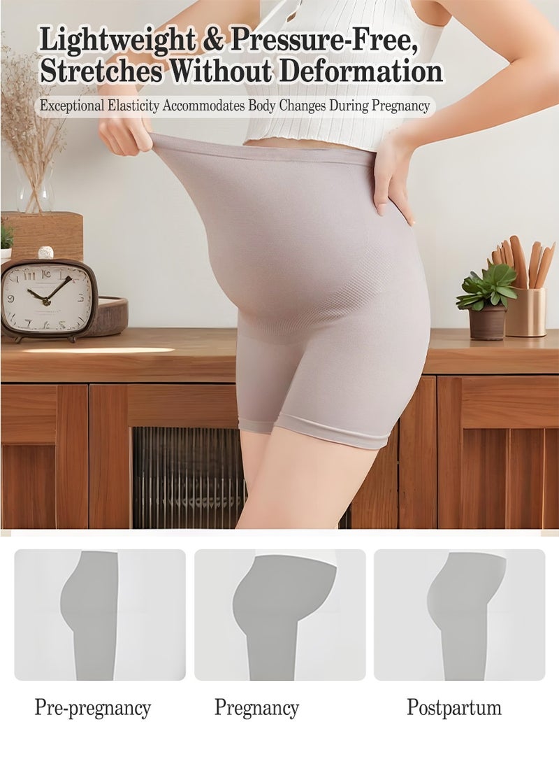 بيروي 4 قطع من ملابس الحامل الداخلية عالية الخصر - دعم كامل للبطن، قطن breathable، مضاد للميكروبات، طارد للرطوبة، ultra-soft، قابل للتمدد، ومريح للارتداء اليومي.(75 كيلوغراما -100 كيلوغراما) - Image 2