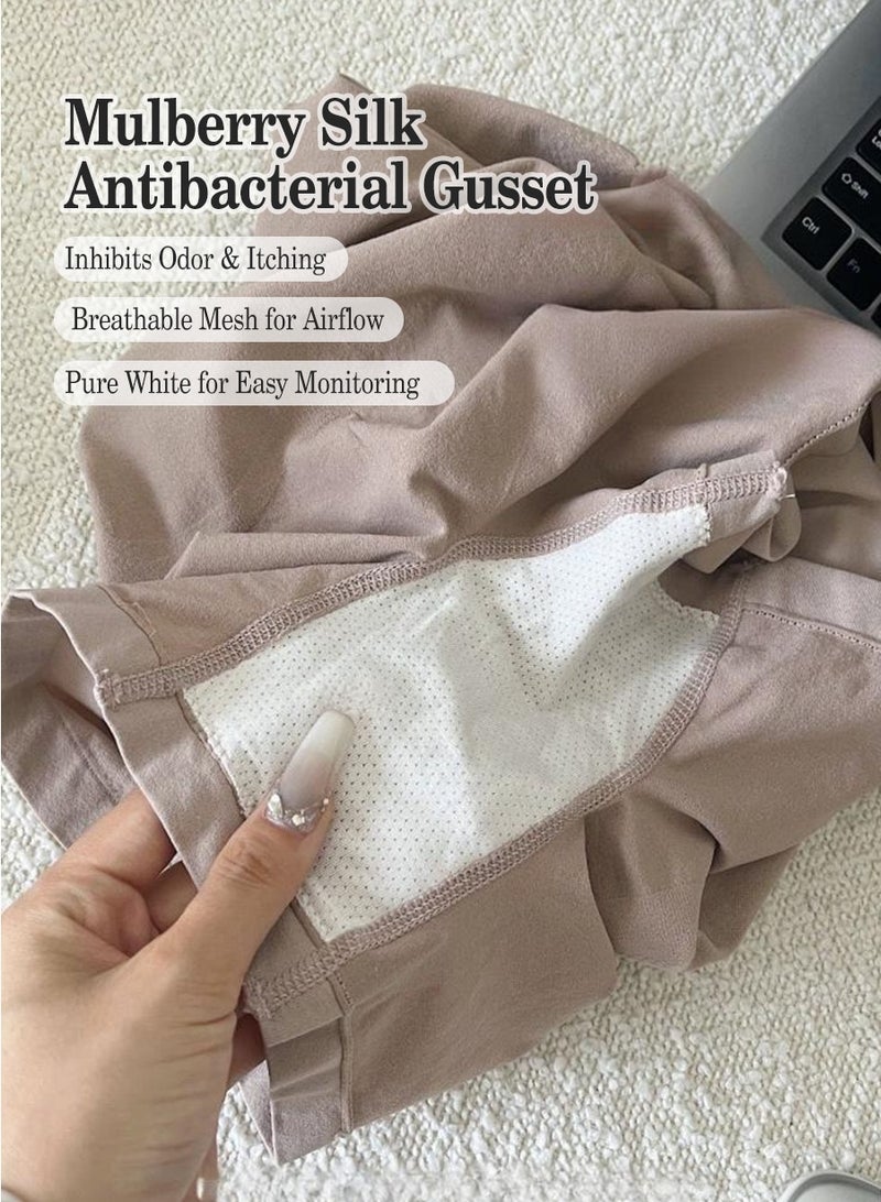 بيروي 4 قطع من ملابس الحامل الداخلية عالية الخصر - دعم كامل للبطن، قطن breathable، مضاد للميكروبات، طارد للرطوبة، ultra-soft، قابل للتمدد، ومريح للارتداء اليومي.(75 كيلوغراما -100 كيلوغراما) - Image 5