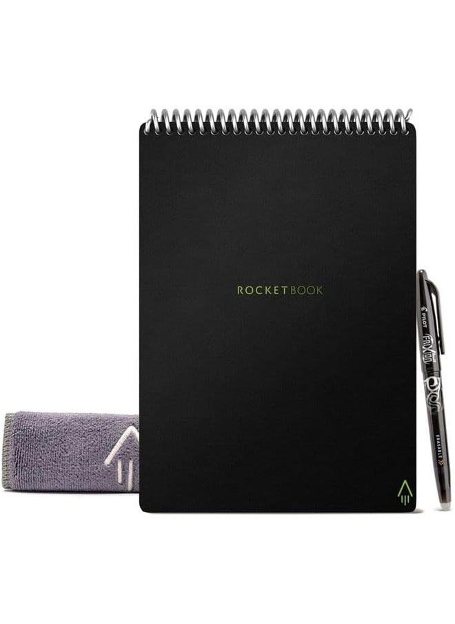Rocketbook Flip Smart Reusable Notebook – Letter Size (8.5" x 11") – 32 Pages, Dot-Grid, Includes Pilot FriXion Pen & Microfiber Cloth  - Image 1