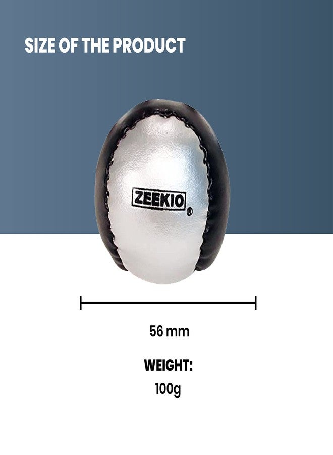 Zeekio Beginner Juggling Ball - [Pack of 3], Millet Fields, Synthetic Leather, Circus Balls, with Panel Designs, 100g, 56 mm - Image 3
