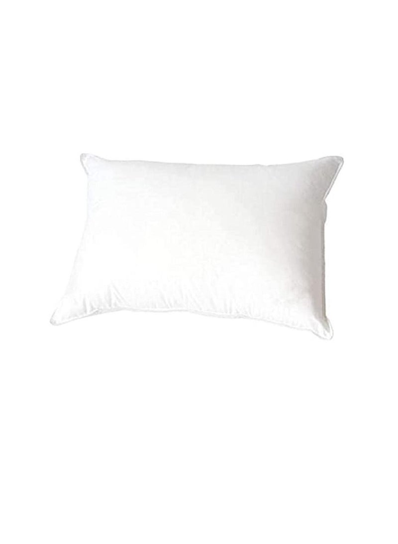 White Feather Velvet Pillow 50 cm x 75 cm - Image 1