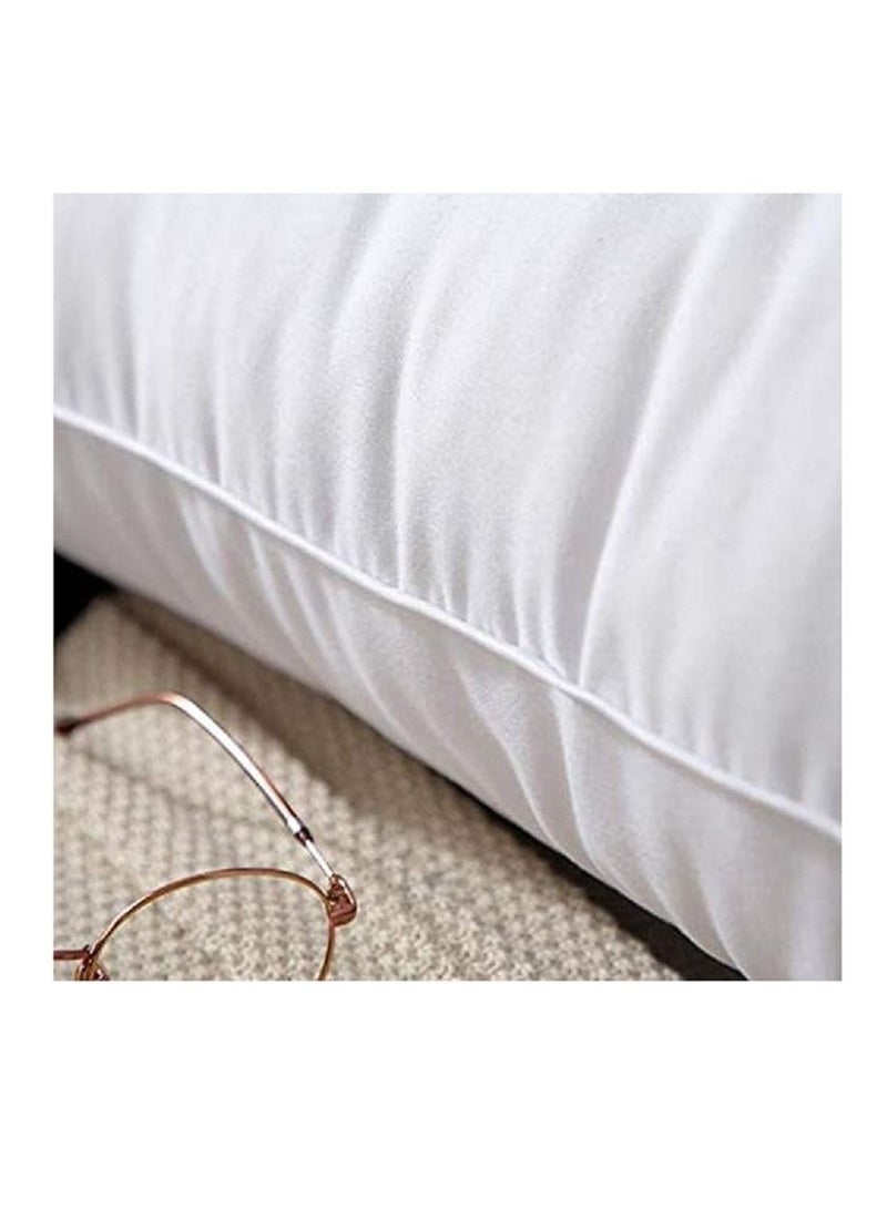 White Feather Velvet Pillow 50 cm x 75 cm - Image 2