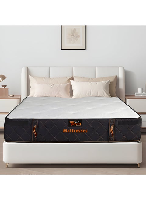 Queen Size Mattress 30cm Thick Handmade Pocket Spring Mattress With Italian Memory Foam Handcrafted With Unique Feather Buttons Providing Ultimate Comfort Mattress 160x200