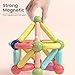 BAKAM Magnetic Building Blocks for Kids Ages 48 STEM Construction Toys for Boys and Girls Large Size Magnetic Sticks and Balls Game Set for Kids Early Educational Learning 25PCS - Image 3