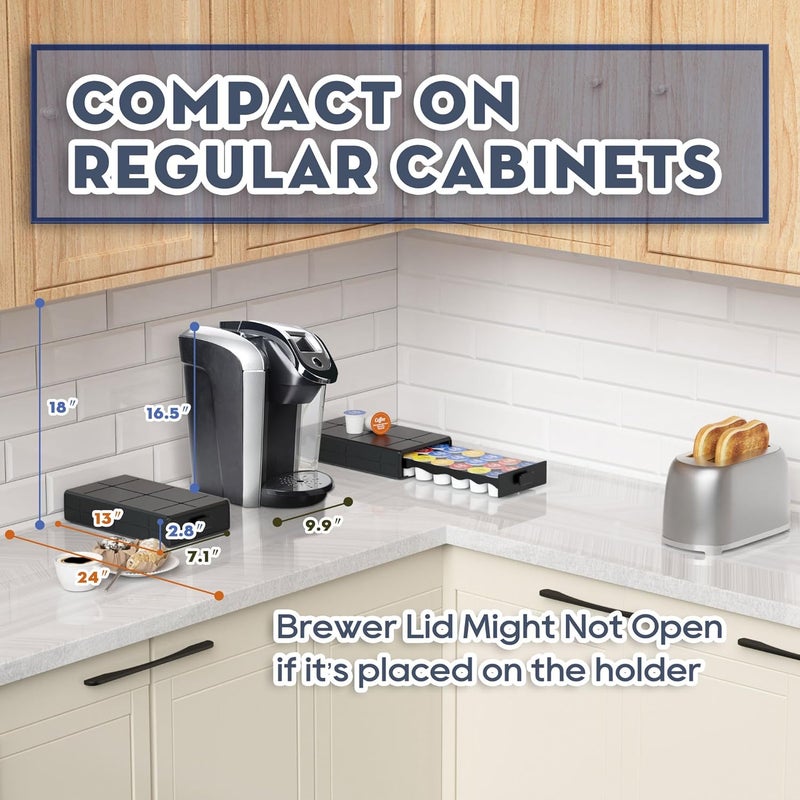 EVERIE Coffee Pod Holder Drawer Compatible with Keurig K Cup Pods (Holds 18 Pods) - Image 5