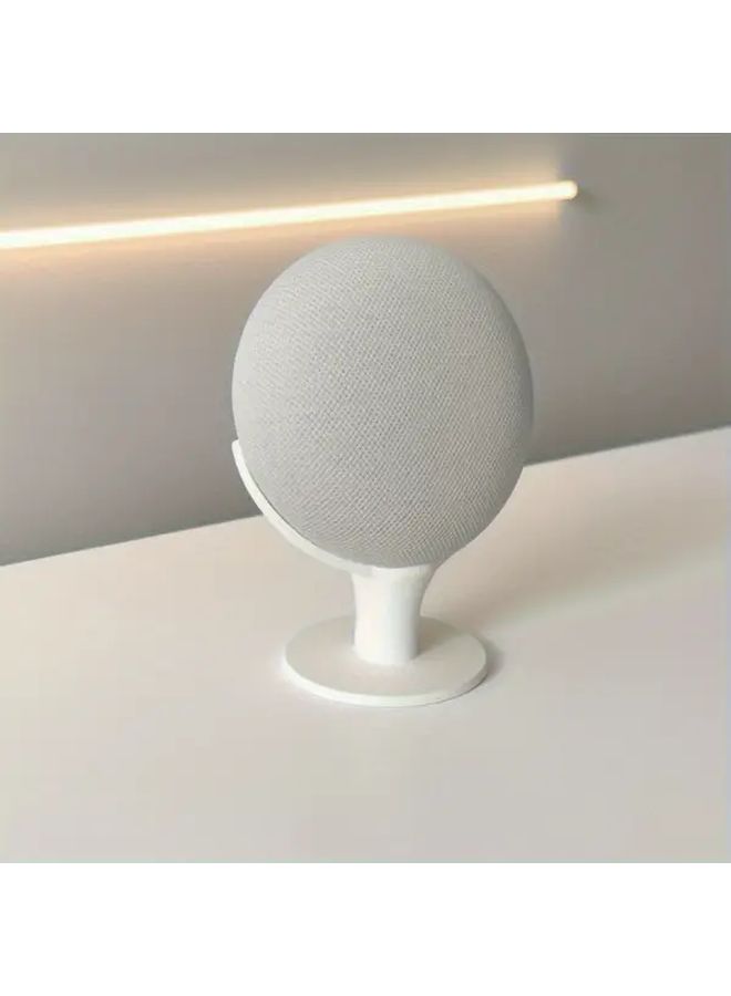 غطاء حامل أبيض متين لسماعة Nest Home Mini الذكية بتصميم عصري - Image 1