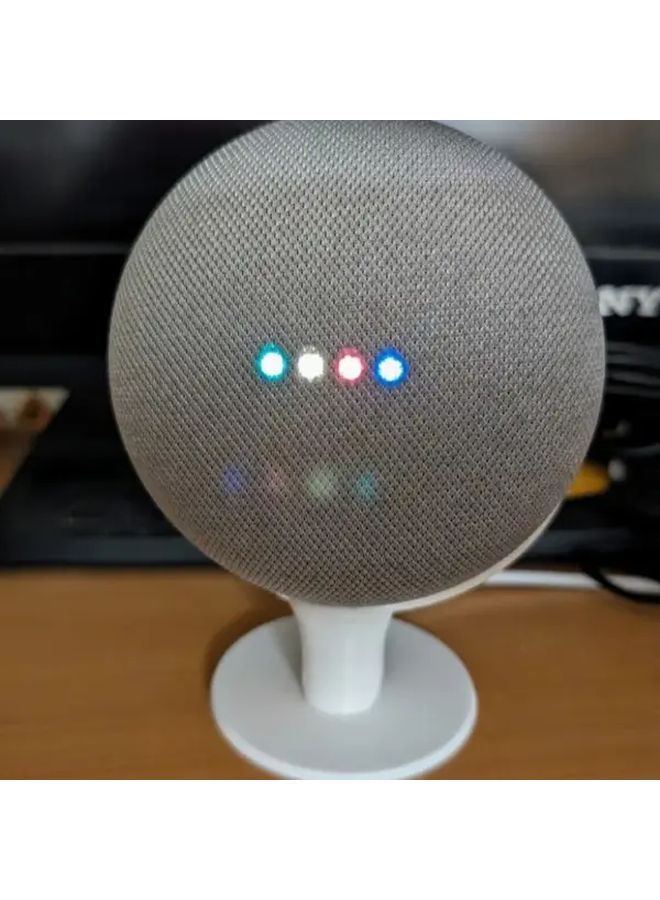 غطاء حامل أبيض متين لسماعة Nest Home Mini الذكية بتصميم عصري - Image 5