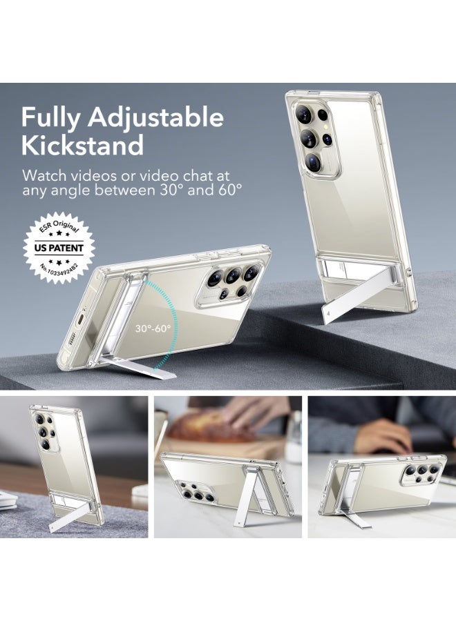 اي اس ار For Samsung Galaxy S24 Ultra Phone Case, 3 Stand Modes Kickstand For S24 Ultra Cover, Military-Grade Drop Protection, Slim Fit, Boost Series Case - Clear - Image 2