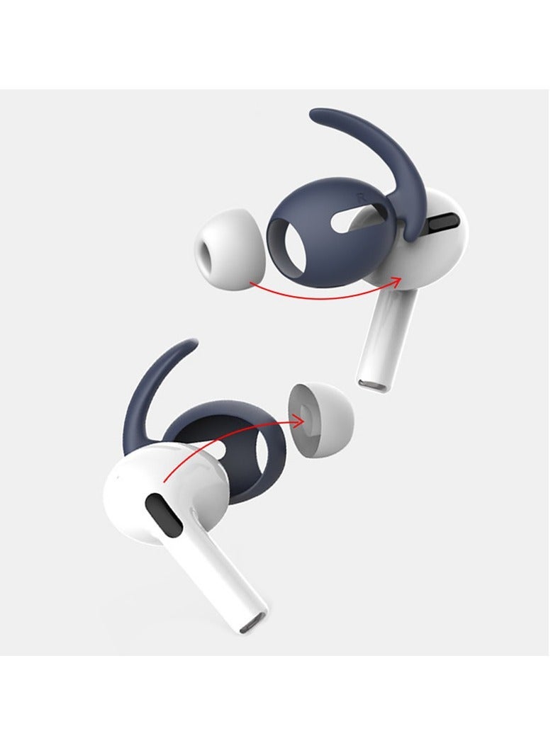 Earphone Hooks, Anti Lost Anti Drop Earbuds Ear Covers, Wireless Headphone Earbuds Silicone Strap, Comfortable Ear Plug Cover Eartip For Airpods Pro, (1 Pair Ear Hooks Only, White) - Image 3