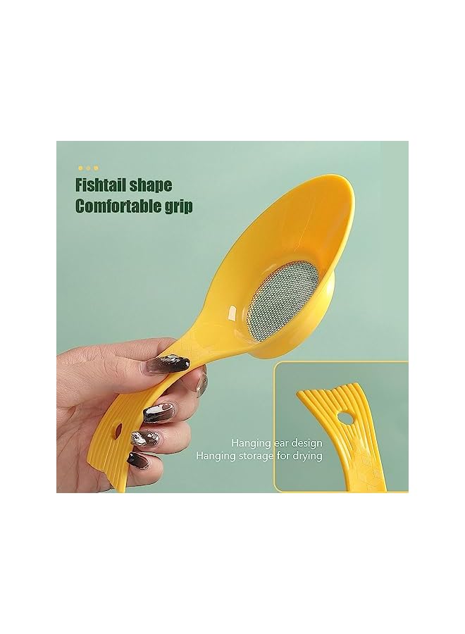 Raxoom Stainless Steel Flour Sifter,Fine Mesh Hand-Held Sieve Gadgets Filter Baking Tool Household,Mesh Flour Sifter Kitchen Cake Baking Accessories,Hanging Hook Easy to Clean - Image 3