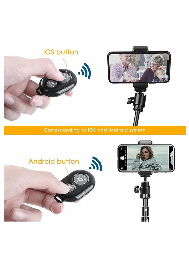 KASTWAVE - Bluetooth Camera Remote 2 Pack Wireless Camera Remote Control Wireless Remote for iPhone/Android Phones/for iPad iPod Tablet Play/Pause for Camera and Video Recording Take it with You Anywhere - Image 1