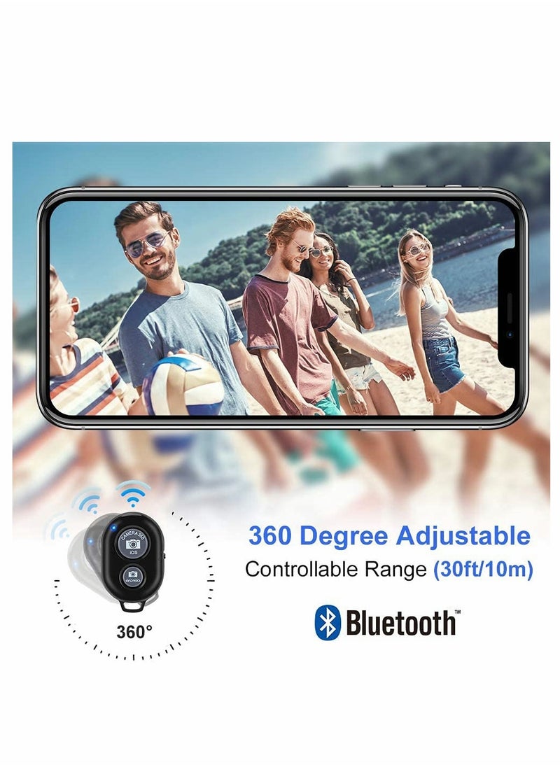 KASTWAVE - Bluetooth Camera Remote 2 Pack Wireless Camera Remote Control Wireless Remote for iPhone/Android Phones/for iPad iPod Tablet Play/Pause for Camera and Video Recording Take it with You Anywhere - Image 1