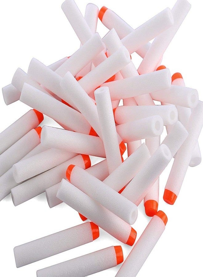 Kidzbell 50PC Hollow Out Soft Foam Refill Darts for N-Strike Elite Series Blasters(White, Glow in The Dark) - Image 4