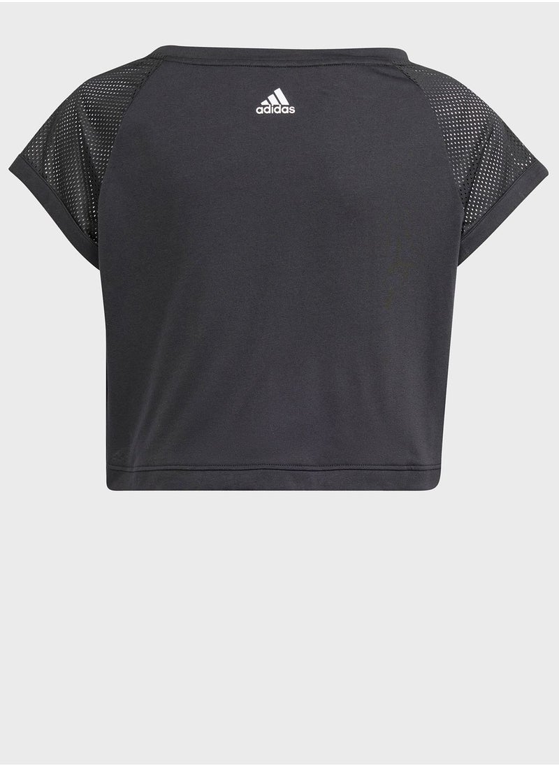 Adidas - Logo Cropped T-Shirt - Image 1