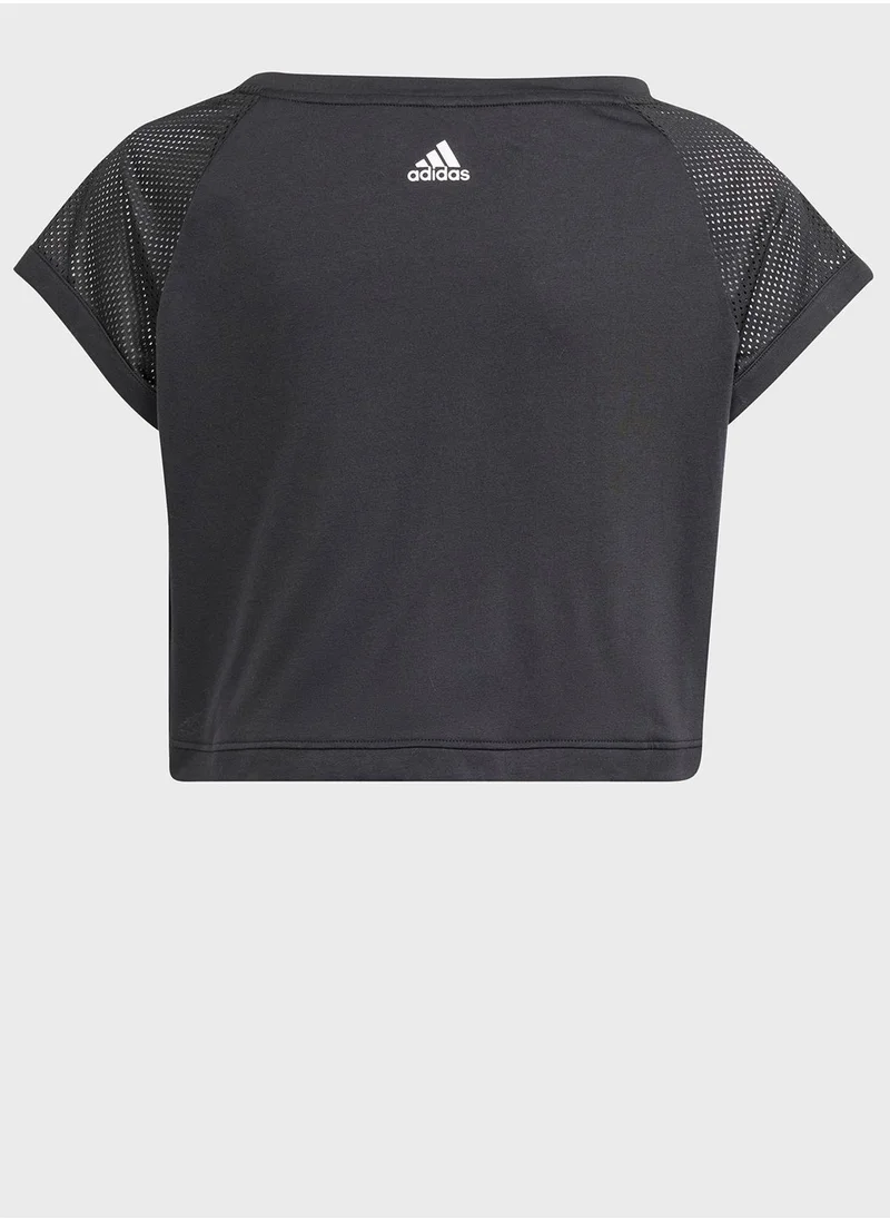 Adidas Logo Cropped T-Shirt