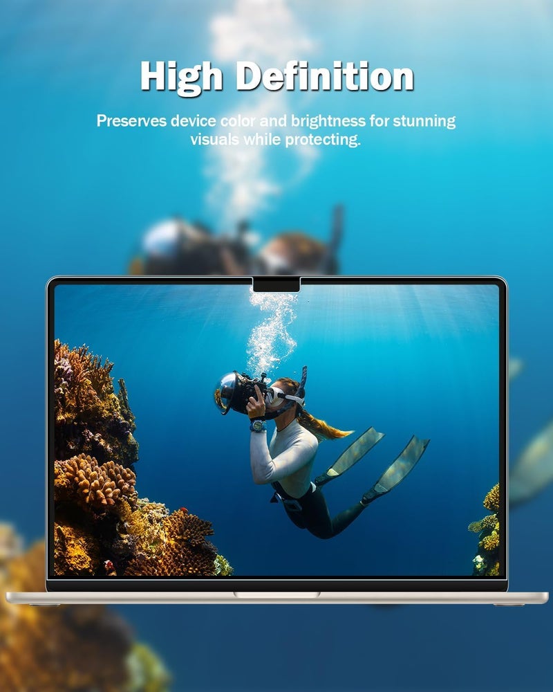 Ojos Screen Protector Compatible with MacBook Air 15.3 inches M4 A3241 A3114 M3 A2941 M2 Chip Released in 2025 2024 2023 - Eye Protection Anti Scratch Screen Guard Film (Crystal Clear) - Image 2