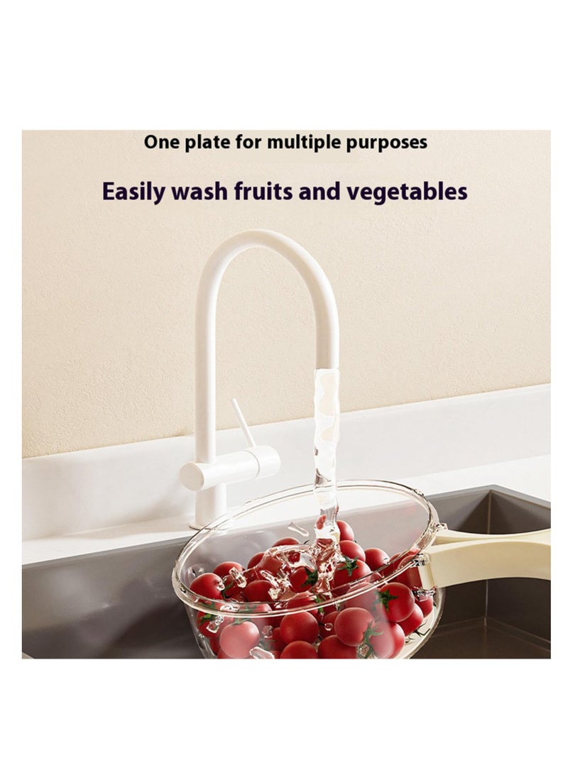 SYOSI حاويات تخزين الفواكه، صندوق حفظ الخضروات والتوت الطازج، حاويات تخزين مع مصافي لتصريف السوائل للثلاجة، للتخييم - Image 4