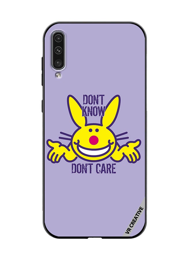 VR CREATIVE Protective Case Cover For Samsung Galaxy A70/A70s Don't Know Don't Care Design Multicolour - Image 1