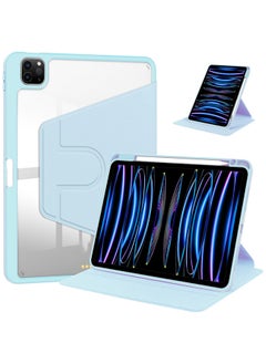 Generic For Huawei Glory Flat V8(11 Inches) Acrylic 720 Rotating Protective Cover-Color:Misty Blue【720°Horizontal And Vertical Rotation】single Leather Case  - Image 1