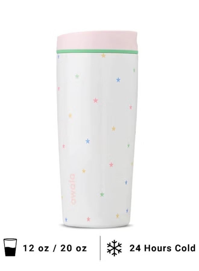 （20oz）SmoothSip Slider Insulated Ceramic Coffee Tumbler, Reusable Iced Coffee Cup, Hot Coffee Travel Mug, BPA Free - view 3