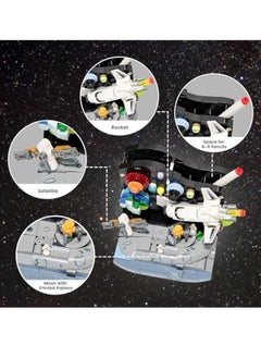 KASTWAVE 332 PCS Infinite Universe Building Set Pencil Holder with Satellite Rockets Space Astronaut, Rockets Building Kit, Great STEM Toy DIY Enrollment/Birthday Gift for Kids Ages 6+ & Adults  - Image 4