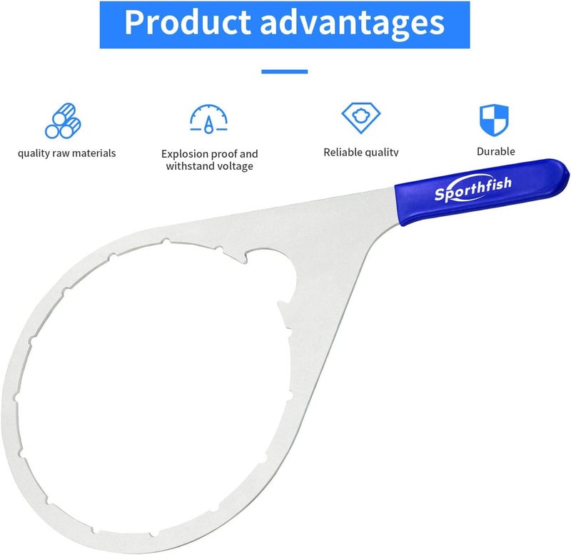 Sporthfish 8" Fuel Filter Collar/Vent Cap Wrench for Cummins and Navistar Engines - Image 4