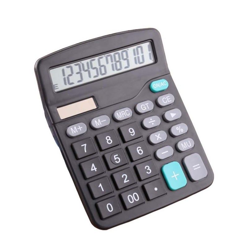 Solar Powered Calculator 12 Digit Battery Free For Office School And Finance - Image 2