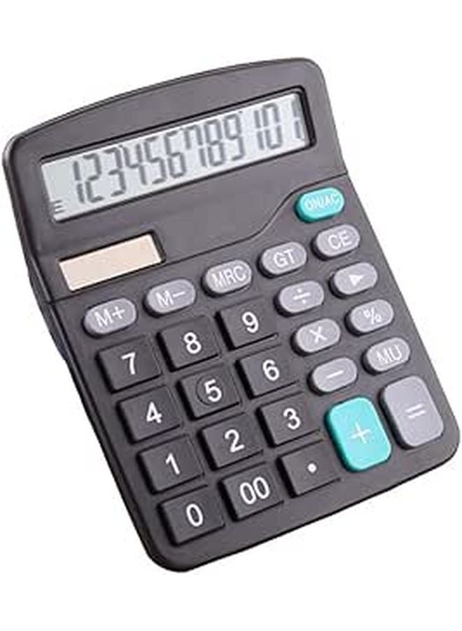 Solar Powered Calculator 12 Digit Battery Free For Office School And Finance - Image 1