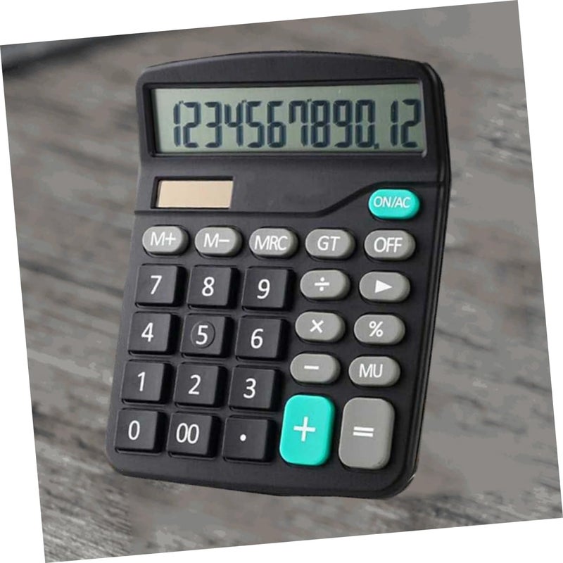Solar Powered Calculator 12 Digit Battery Free For Office School And Finance - Image 4