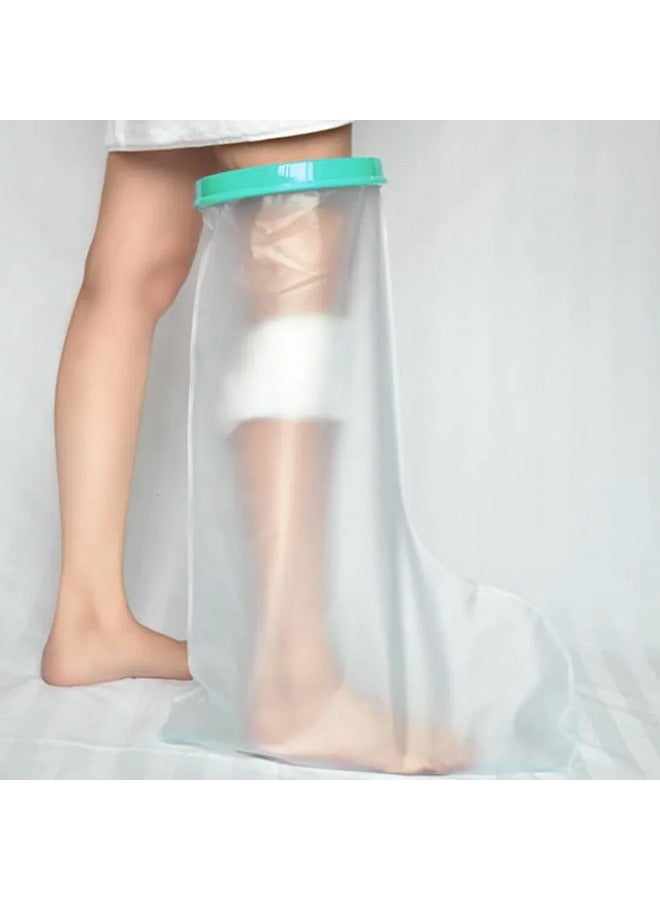 Generic Leg Waterproof Plaster Cover 100% Waterproof Leg Plaster Surgical Dressing Wound Waterproof Plaster Cover Reusable Comfortable For Calf, Ankle, Foot (Diameter - 8.2 Inches) - Image 1