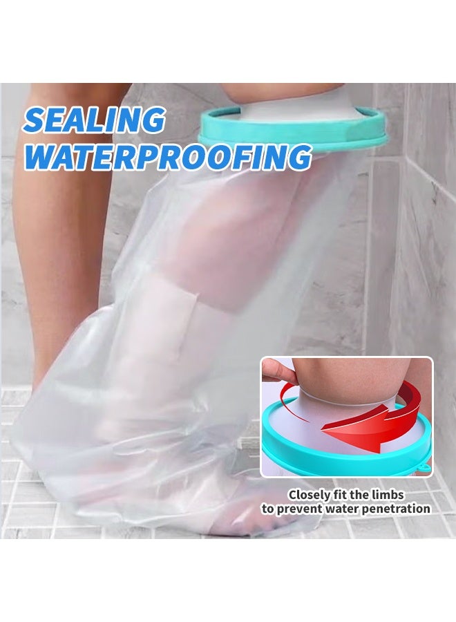 Generic Leg Waterproof Plaster Cover 100% Waterproof Leg Plaster Surgical Dressing Wound Waterproof Plaster Cover Reusable Comfortable For Calf, Ankle, Foot (Diameter - 8.2 Inches) - Image 4
