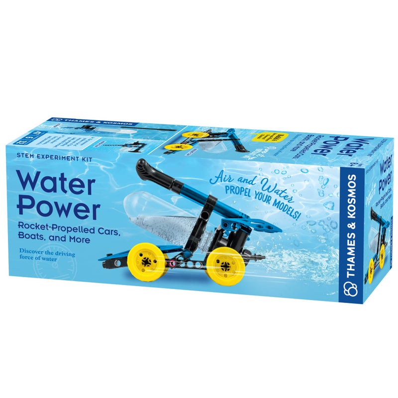 Thames & Kosmos Water Power STEM Experiment Kit | Build Your Own Rocket-Propelled Cars, Boats, and More! | Explore Physics of Air & Water, Pneumatics | 6 Models | Full-Color Manual & Experiment Guide - Image 1