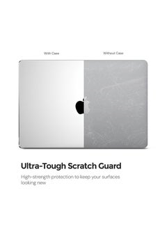O Ozone Ultra-thin Super Crystal Case Compatible with MacBook Air 13 inch (A2681)M2 2022, (A3113)M3 2024 Case with Keyboard Cover & Protector, Clear  - Image 2