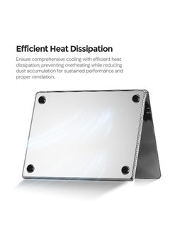 O Ozone Ultra-thin Super Crystal Case Compatible with MacBook Air 13 inch (A2681)M2 2022, (A3113)M3 2024 Case with Keyboard Cover & Protector, Clear  - Image 3