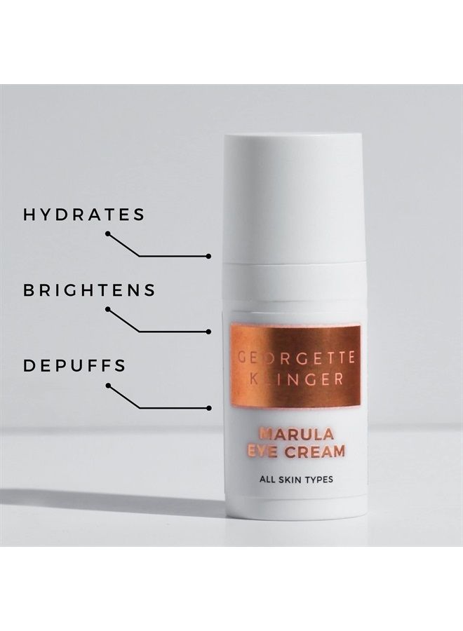 GEORGETTE KLINGER Marula Eye Cream - Anti-Aging, Caffeine-Infused Gentle Formula - Reduces Redness, Puffiness, and Dark Circles, while Hydrating and Brightening Skin - 1/2 oz - Image 3