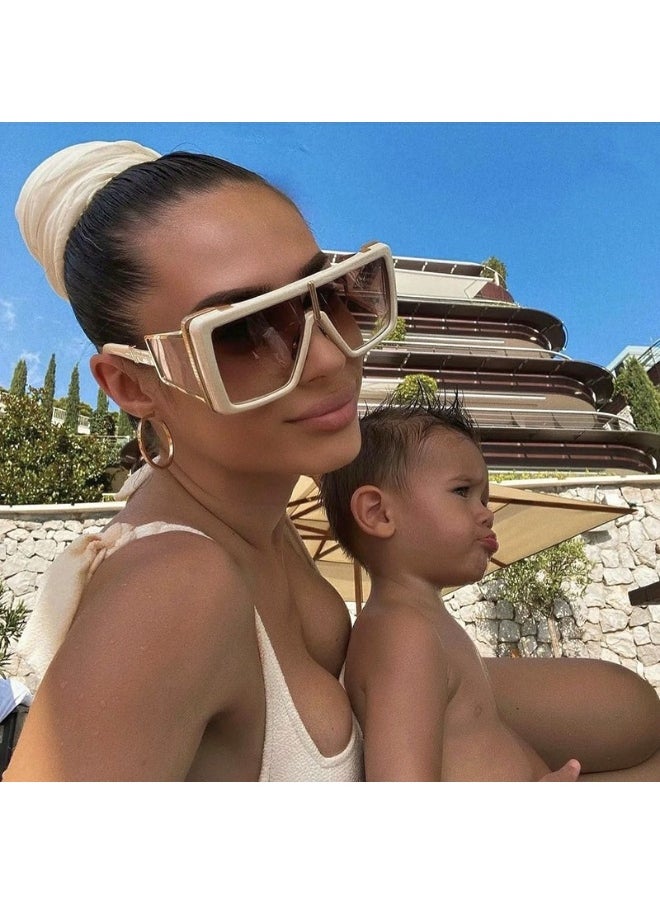 xozgdovg - Women's Oversized Sunglasses - Image 1