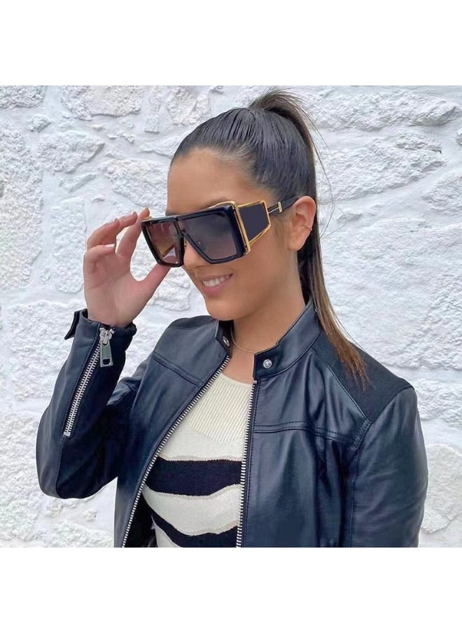 xozgdovg - Women's Oversized Sunglasses - Image 1