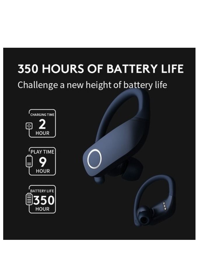 sanag Z9 Sports Wireless Bluetooth Earphones Ear Hook Waterproof Running Fitness Earbuds HIFI AAC BLACK - Image 5