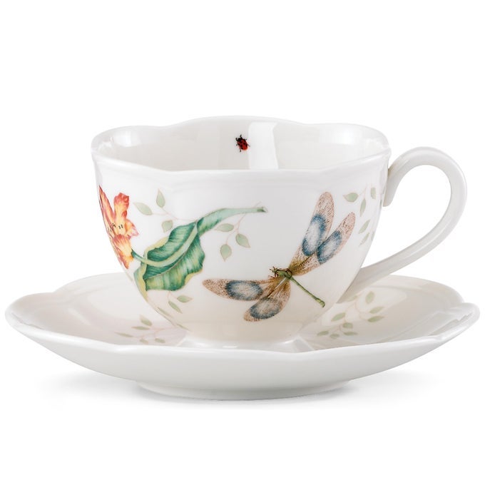 BUTTERFLY MEADOW DRAGONFLY CUP AND SAUCER SET