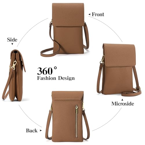 GAEKEAO Small Crossbody Bags for Women Leather Cell Phone Purse Bag Wallet with RFID Blocking Credit Card Slots - Image 5
