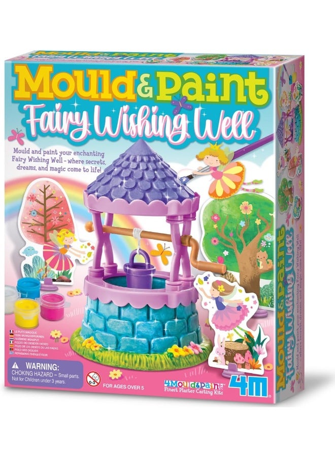 4M Mould & Paint Fairy Wishing Well Kit – Cast & Paint a Decorative Fairy Wishing Well with Magnets & Badges | DIY Arts & Crafts for Kids Ages 5–12 | Create Sparkling Fairy Decor | 00-04792 - Image 1