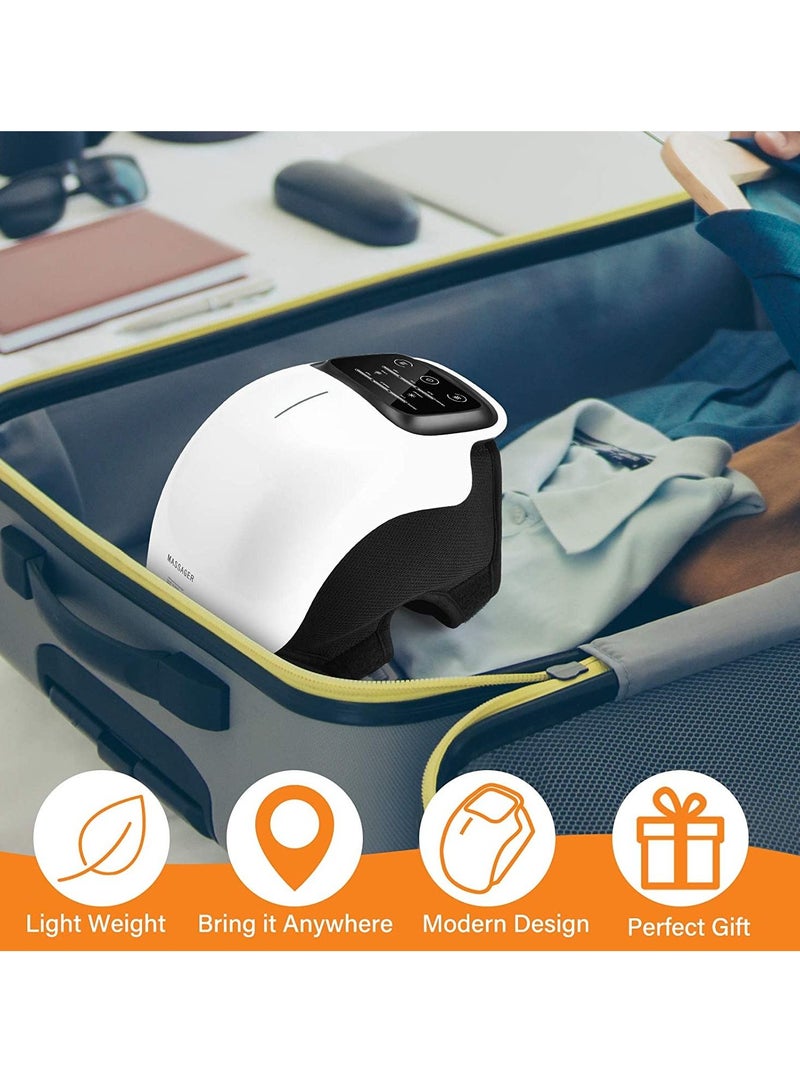 ELTRAZONE Cordless Knee Massager, FDA Registered, Infrared Heat and Vibration Knee Pain Relief for Swelling Stiff Joints, Stretched Ligament and Muscles Injuries, August 2022 Longer Knee Straps - Image 5