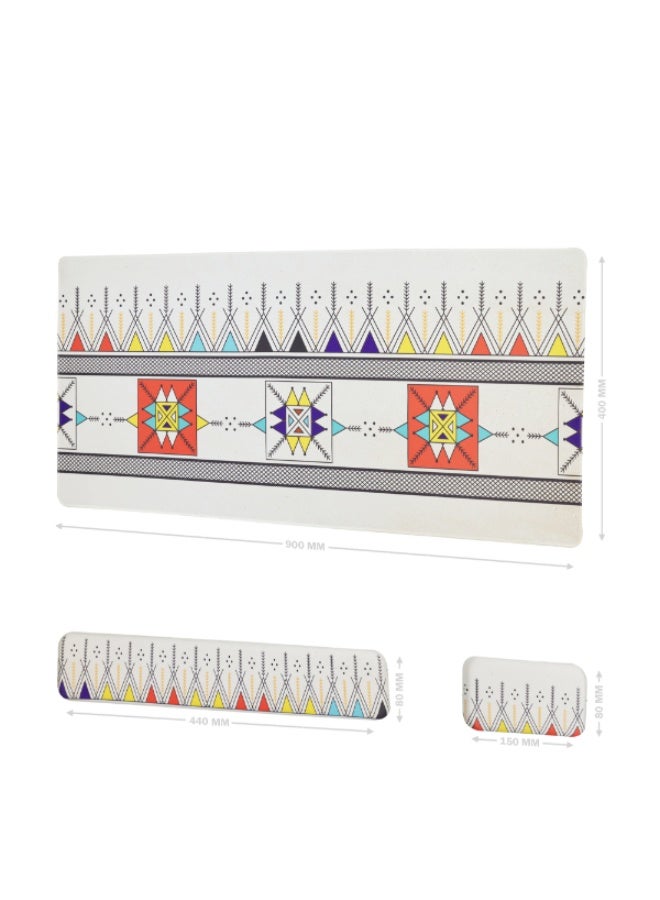 Thermo TM08 Professional Heritage Mouse Pad Set XXL with Keyboard Rest and Mouse Pad High Quality - Image 5