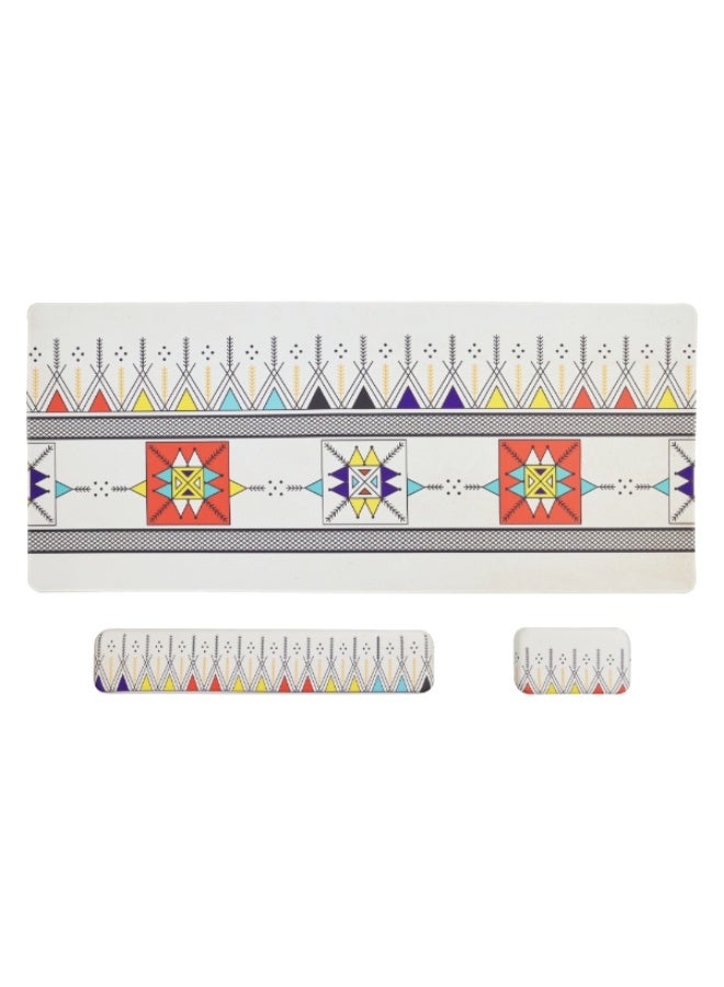 Thermo TM08 Professional Heritage Mouse Pad Set XXL with Keyboard Rest and Mouse Pad High Quality - Image 1