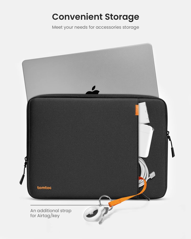 Tomtoc tomtoc 360° Protective Laptop Sleeve for 16-inch MacBook Pro M4/M3/M2/M1 Pro/Max A3403 A3186 A2991 A2780 A2485 A2141 2024-2019, Dell XPS 16 Laptop, Water-Resistant MacBook Case with Accessory Pocket  - Image 5