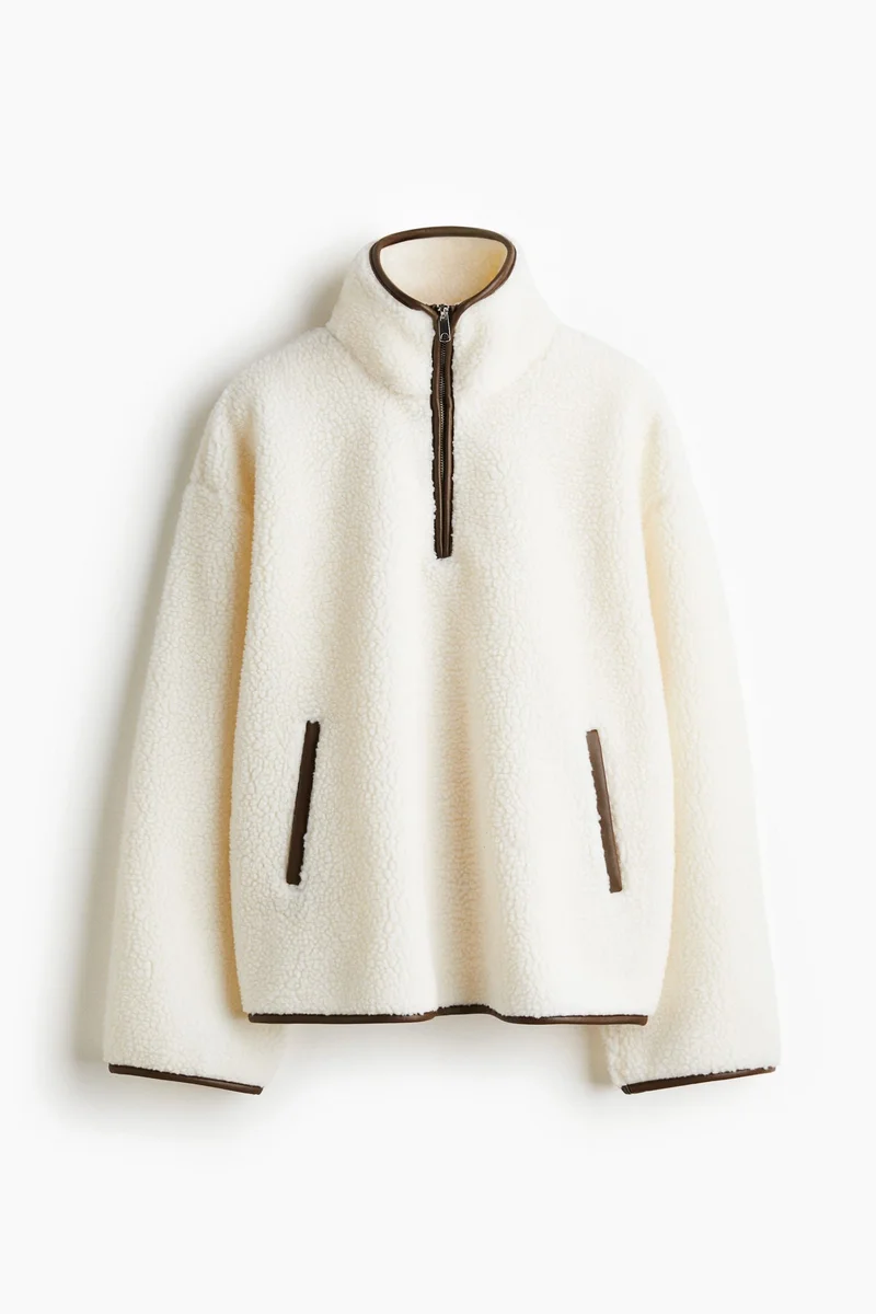 H&M Zip-top teddy sweatshirt