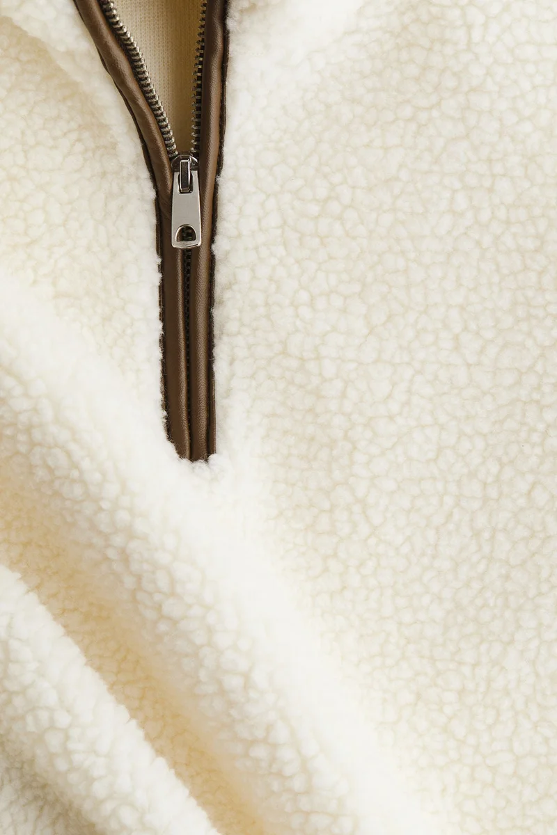 H&M Zip-top teddy sweatshirt